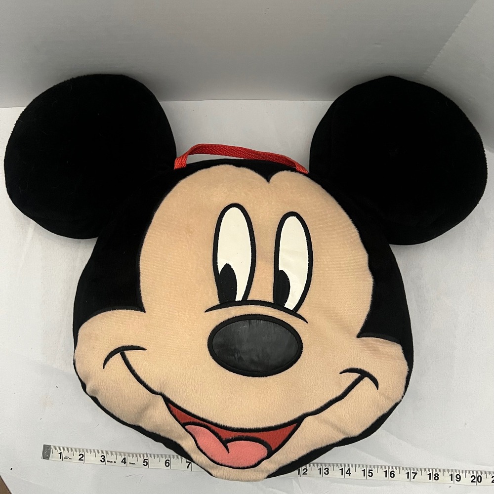 Disney Mickey Mouse Clubhouse Plush Backpack Travel Bag Kids Red Black - Picture 3 of 5